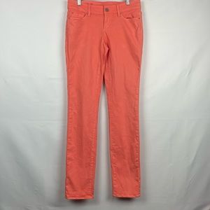 Ann Taylor Modern Fit Orange Jeans Women 0